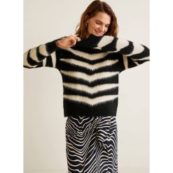 Swetry klasyczne damskie: Mango - Sweter Zebra