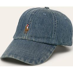 Polo Ralph Lauren - Czapka. Niebieskie czapki męskie Polo Ralph Lauren, bez wzorów, z bawełny. W wyprzedaży za 159,90 zł.