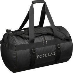 Torba trekkingowa 70 l. Czarne plecaki męskie FORCLAZ, bez wzorów, z poliesteru. Za 169,99 zł.