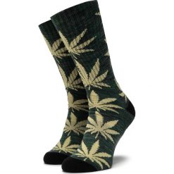 Skarpety Wysokie Unisex HUF - Plantlife Melange Sock SK00444 r.OS Sycamore. Zielone skarpetki damskie HUF, bez wzorów, z bawełny. Za 69,00 zł.