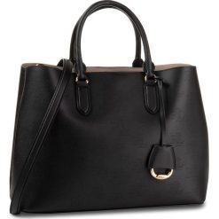 Torebka LAUREN RALPH LAUREN - Marcy Satchel Large 431764475001 Black/Porcini. Czarne torebki klasyczne damskie Lauren Ralph Lauren, bez wzorów, ze skóry ekologicznej, eleganckie, duże, bez dodatków. Za 1649,00 zł.