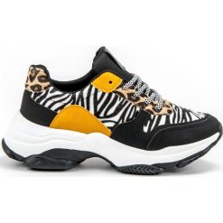 SHELOVET Sneakersy Animal Print. Czarne sneakersy damskie SHELOVET. W wyprzedaży za 119,00 zł.