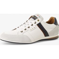 Pantofola d'Oro - Męskie tenisówki ze skóry, biały. Białe trampki męskie Pantofola d`Oro, bez wzorów, ze skóry, eleganckie, bez zapięcia. Za 449,95 zł.