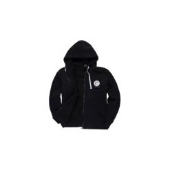 Bluza męska z kieszeniami, z kapturem, rozpinana ocieplana. Czarne bejsbolówki męskie TXM, m, z kapturem. Za 69,99 zł.