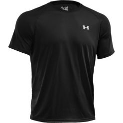 T-shirt Under Armour Tech SS Tee 1228539-001. Czarne t-shirty męskie Under Armour, s, bez wzorów, z poliesteru, bez kołnierzyka. W wyprzedaży za 79,99 zł.