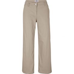 Spodnie culottes bonprix piaskowy. Brązowe spodnie damskie bonprix. Za 99,99 zł.