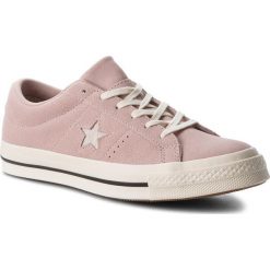 Tenisówki CONVERSE - One Star Ox 161539C Diffused Taupe/Silver/Egret. Różowe półbuty damskie skórzane marki Converse, bez wzorów, bez zapięcia. W wyprzedaży za 269,00 zł.