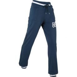 Spodnie sportowe, długie bonprix ciemnoniebieski. Szare spodnie sportowe damskie marki DOMYOS, z bawełny. Za 37,99 zł.