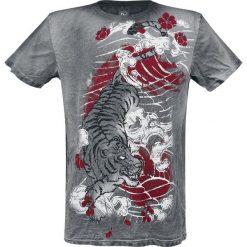 T-shirty męskie: Outer Vision Strength Tattoo T-Shirt szary