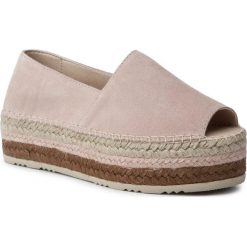 Espadryle Eva Minge EM-14-05-000104. Różowe espadryle damskie Eva Minge, bez wzorów, bez obcasa. W wyprzedaży za 229,00 zł.