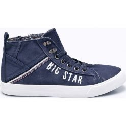 Big Star - Trampki. Niebieskie trampki męskie marki BIG STAR, z materiału, na sznurówki. W wyprzedaży za 99,90 zł.