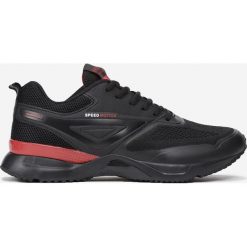 Czarno-Czerwone Buty Sportowe Nimrah. Czarne buty sportowe męskie Born2be, bez zapięcia. Za 109,99 zł.