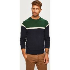 Pepe Jeans - Sweter Marlon. Niebieskie swetry męskie Pepe Jeans, s, bez wzorów, z bawełny, z okrągłym kołnierzem, bez kaptura. Za 339,90 zł.