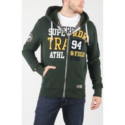 SuperDry Bluza Zielony. Zielone bluzy męskie Superdry, s, z nadrukiem, z bawełny, bez kołnierzyka, bez rękawów, bez kaptura. Za 455,95 zł.