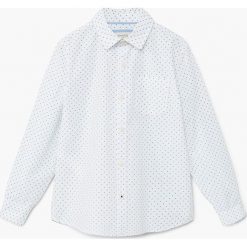Mango Kids - Koszula dziecięca Damian2 104-164 cm. Szare koszule chłopięce marki Mango Kids, z bawełny, z klasycznym kołnierzykiem, z długim rękawem. W wyprzedaży za 39,90 zł.