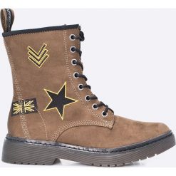 Tamaris - Botki. Szare buty zimowe damskie Tamaris, z gumy, z okrągłym noskiem, na obcasie, na sznurówki. W wyprzedaży za 119,90 zł.