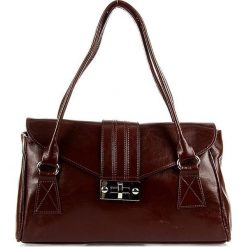 Elegancki kuferek ze skóry naturalnej DAN-A T274 koniakowy - koniakowy. Kuferki damskie DAN-A, bez wzorów, ze skóry, eleganckie, bez dodatków. Za 259,99 zł.