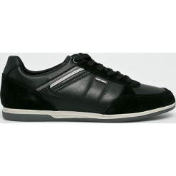 Geox - Buty. Czarne buty skate męskie Geox, z materiału. W wyprzedaży za 399,90 zł.