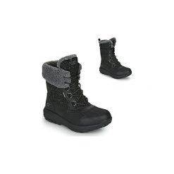 Śniegowce Skechers GRAND JAMS. Czarne śniegowce damskie Skechers, bez zapięcia. W wyprzedaży za 239,50 zł.