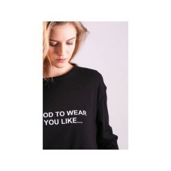 Bluzka sportowa CROOP-Czarna. Czarne bluzki sportowe damskie 3 for u, bez wzorów, z bawełny, bez kołnierzyka, z krótkim rękawem, krótkie, bez kaptura, do biegania. Za 149,00 zł.