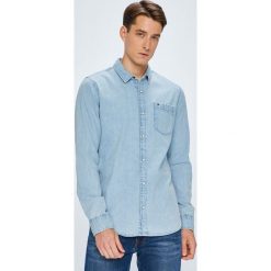 Tommy Jeans - Koszula. Szare koszule jeansowe damskie marki Tommy Jeans, xl, z klasycznym kołnierzykiem, z długim rękawem. W wyprzedaży za 249,90 zł.