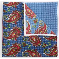 Poszetka 4 Wzory Paisley. Szare poszetki męskie LANCERTO, paisley, klasyczne. Za 79,90 zł.