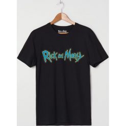Koszulka z nadrukiem Rick and Morty - Czarny. Czarne koszulki męskie House, s, z nadrukiem, bez kołnierzyka, bez rękawów. Za 49,99 zł.