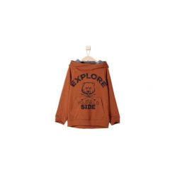 S.OLIVER Boys Mini Bluza cognac - brązowy. Pomarańczowe bluzy niemowlęce marki S.Oliver, z bawełny, z długim rękawem, długie, z kapturem. Za 105,00 zł.