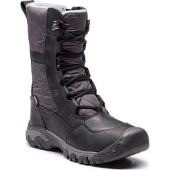 Śniegowce KEEN - Hoodoo III Tall 1019915 Black/Magnet. Szare kozaki damskie Keen, na zimę, ze skóry, bez zapięcia. W wyprzedaży za 419,00 zł.