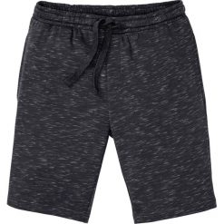 Bermudy dresowe bonprix czarny melanż. Czarne spodenki i szorty męskie bonprix, xl, bez wzorów, z dresówki. Za 69,99 zł.