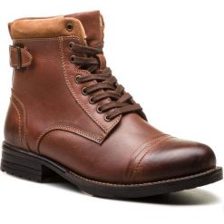Kozaki SERGIO BARDI - Inner FW127374718KD 104. Brązowe glany męskie Sergio Bardi, z materiału. W wyprzedaży za 229,00 zł.