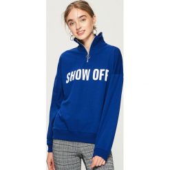 Bluza z golfem - Niebieski. Niebieskie bluzy damskie Sinsay, l. Za 59,99 zł.