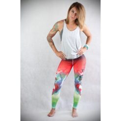Spodnie dresowe damskie: Spokey Spodnie damskie Simbela czerwono-zielone r. XS