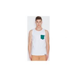 Topy na ramiączkach / T-shirty bez rękawów Visent -. Białe t-shirty męskie VISENT, s, bez wzorów, bez kołnierzyka. Za 79,00 zł.