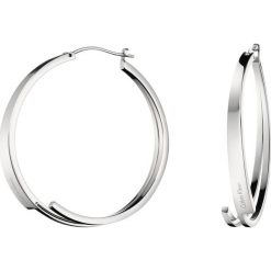 Calvin Klein Kolczyki Srebrny. Szare kolczyki damskie Calvin Klein, srebrne. Za 436,95 zł.