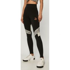 Puma - Legginsy. Czarne spodnie damskie Puma, s, z elastanu, z podwyższonym stanem. Za 199,90 zł.