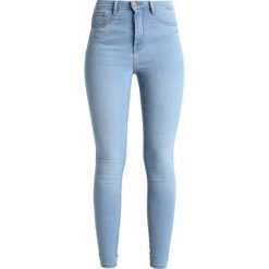 Gina Tricot MOLLY HIGHWAIST Jeans Skinny Fit mid blue denim. Niebieskie jeansy damskie relaxed fit marki Gina Tricot, z bawełny. Za 129,00 zł.