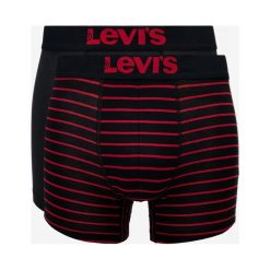 Levi's® 2-pack Bokserki Czarny. Czarne bokserki męskie w paski, z elastanu. Za 106,95 zł.