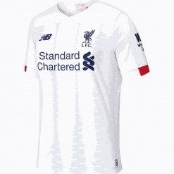 Koszulka Liverpool Away Kit - MT930013AWY. Koszulki męskie New Balance, xxl, z haftami, z poliesteru, bez kołnierzyka, bez rękawów, do piłki nożnej. Za 299,99 zł.
