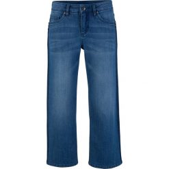 Wygodne dżinsy ze stretchem culotte bonprix niebieski. Niebieskie jeansy damskie bonprix. Za 99,99 zł.