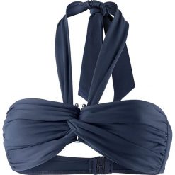 Biustonosz bikini w kolorze granatowym. Niebieskie stroje kąpielowe dwuczęściowe damskie Najlepsze stroje na plażę, z materiału. W wyprzedaży za 173,95 zł.