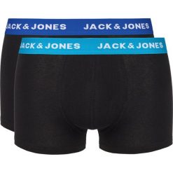Jack & Jones Rich 2-pack Bokserki Czarny. Czarne bokserki męskie Jack & Jones, bez wzorów, z elastanu. Za 64,95 zł.