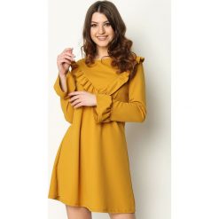 Sukienki: Żółta Sukienka Female