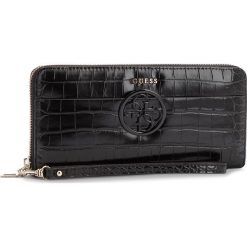 Duży Portfel Damski GUESS - Kamryn (GS) Slg SWCG66 91460 BLA. Czarne portfele damskie Guess, z aplikacjami, ze skóry ekologicznej. Za 279,00 zł.