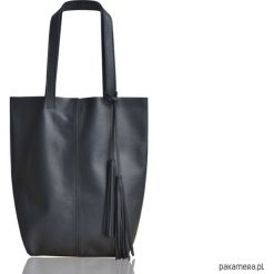 Shopper bag damskie: Shopper skóra naturalna