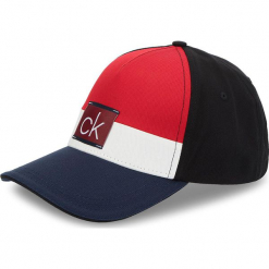 Czapka z daszkiem CALVIN KLEIN JEANS - Clr Blocking Trucker K50K504117 448. Czerwone czapki z daszkiem męskie marki Calvin Klein Jeans, z bawełny. Za 179,00 zł.