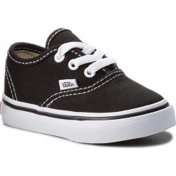Tenisówki VANS - Authentic VN000ED9BLK Black. Czarne trampki chłopięce marki Vans, bez wzorów, z gumy, na sznurówki. Za 139,00 zł.
