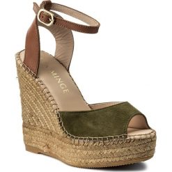Espadryle EVA MINGE - Denia 3D 18MC1372336ES 685. Pomarańczowe espadryle damskie marki Eva Minge, ze skóry, na obcasie. W wyprzedaży za 269,00 zł.