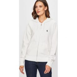 Polo Ralph Lauren - Bluza. Białe bluzy damskie Polo Ralph Lauren, s, bez wzorów, z bawełny, bez rękawów, z kapturem. Za 599,90 zł.