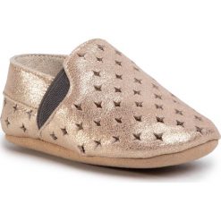 Kapcie EMU AUSTRALIA - Alexandrina B11959 Rose Gold/Rose Or. Żółte sandały dziewczęce EMU Australia, ze skóry, bez zapięcia. Za 129,00 zł.